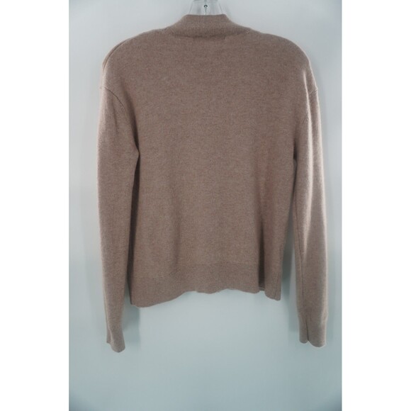 Quince Women100% Cashmere Mock Neck Sweater Beige Raglan Quiet Luxury Comfy Sz S - Picture 4 of 10